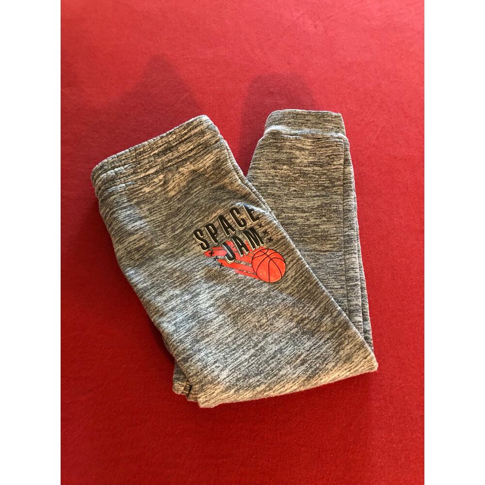 Space Jam boys grey jogger cozy lounge sweatpants Size 5/6
